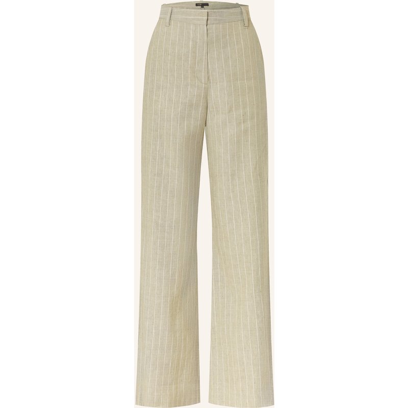 Maje Marlenehose Mit Leinen gruen