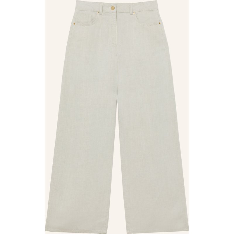 Reiss Marlenehose Carmen Mit Leinen beige