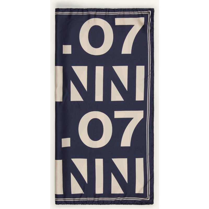 Nn.07 Seidentuch blau