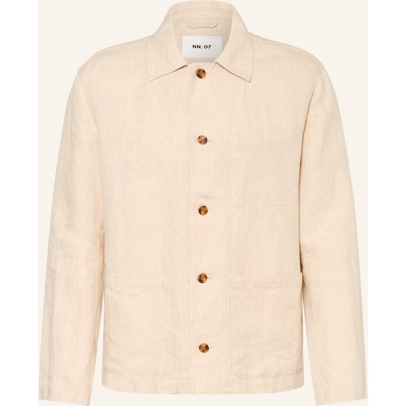 Nn.07 Overshirt Morgan Aus Leinen beige