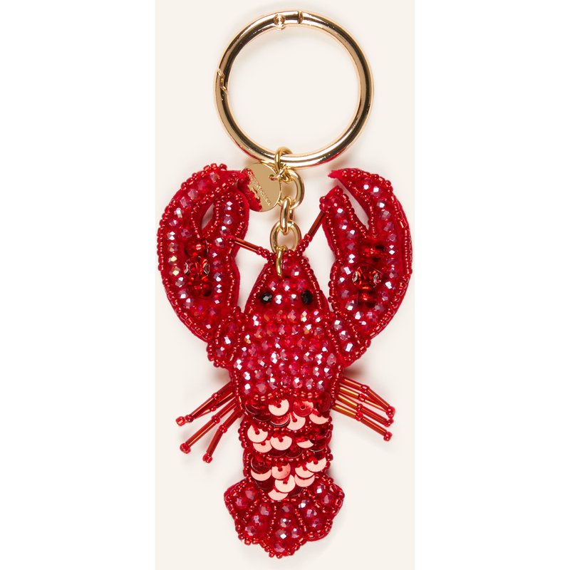 Cheeky Chain Munich Taschenanhänger Mit Schmucksteinen rot