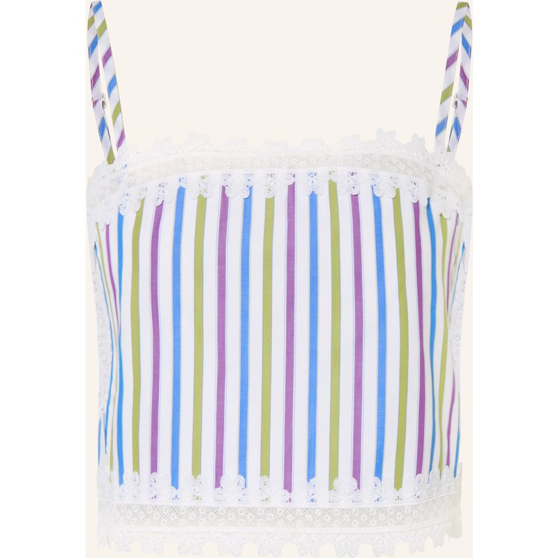 Claudie Pierlot Cropped-Top Mit Spitze weiss