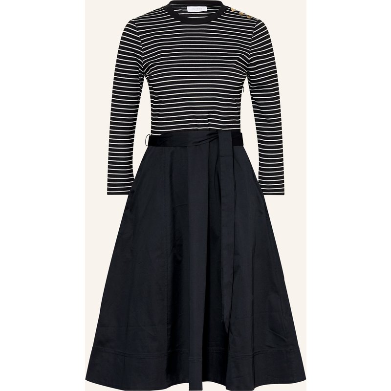 Hobbs Kleid Viviana Im Materialmix Mit 3/4-Arm blau