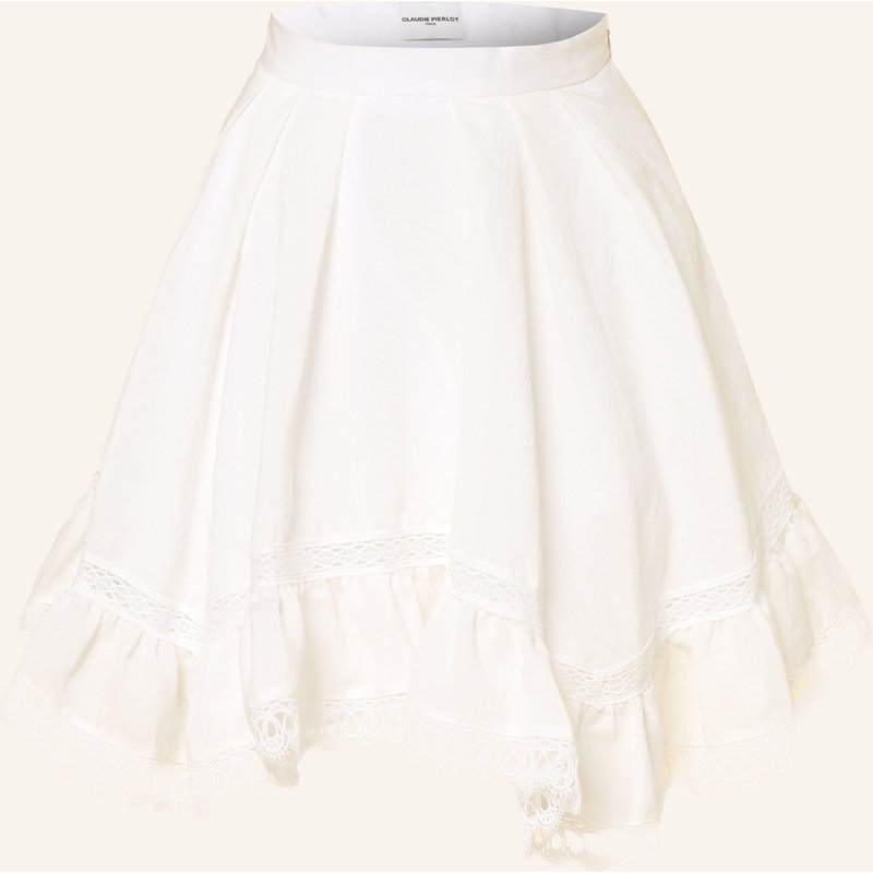 Claudie Pierlot Rock Mit Leinen weiss