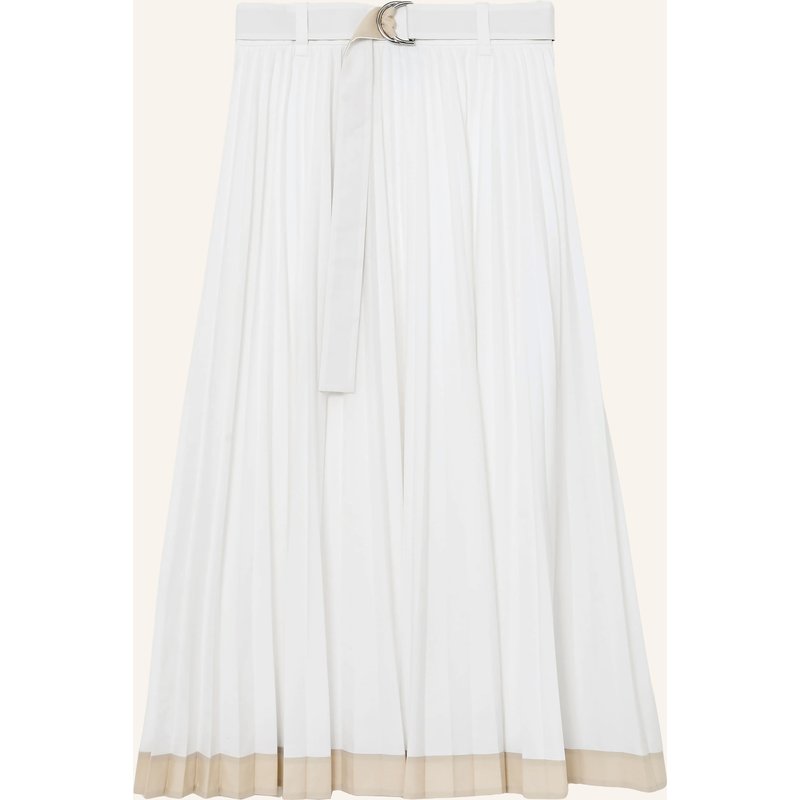 Reiss Plisseerock Allora weiss