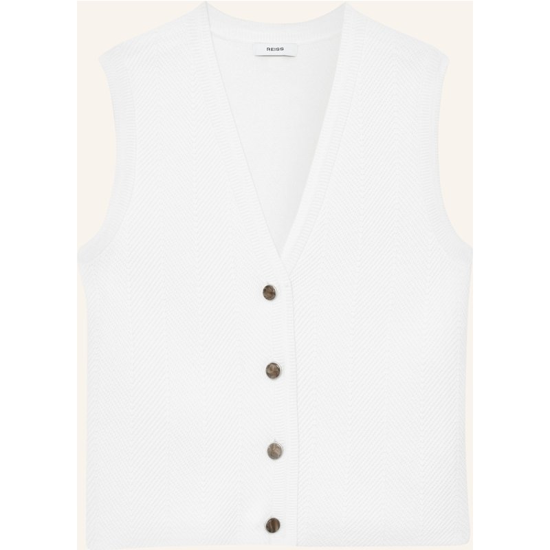 Reiss Strickweste Ria weiss