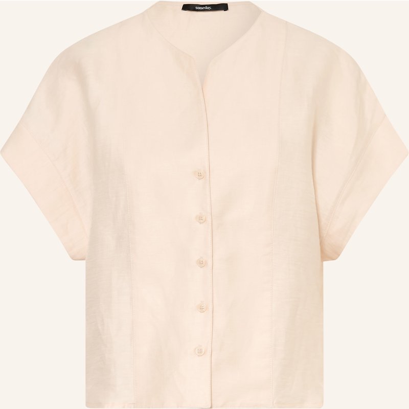 Someday Blusenshirt Zanovia Aus Leinen beige