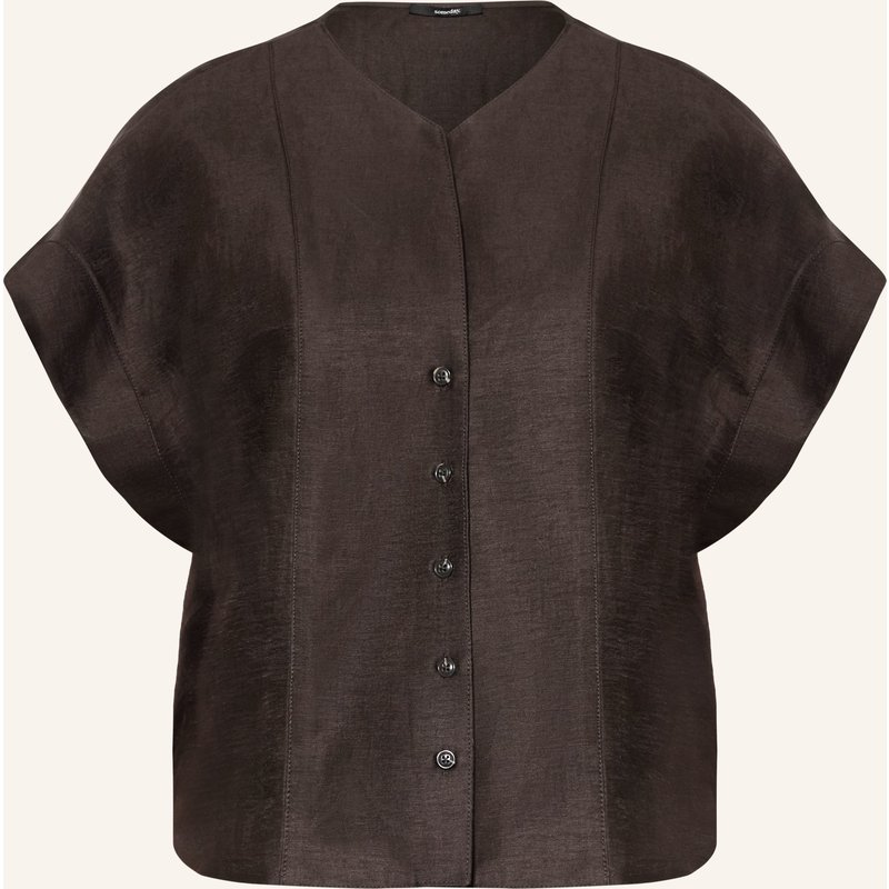 Someday Blusenshirt Zanovia Aus Leinen braun