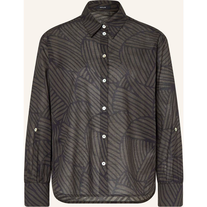 Opus Bluse Felora Botanica schwarz