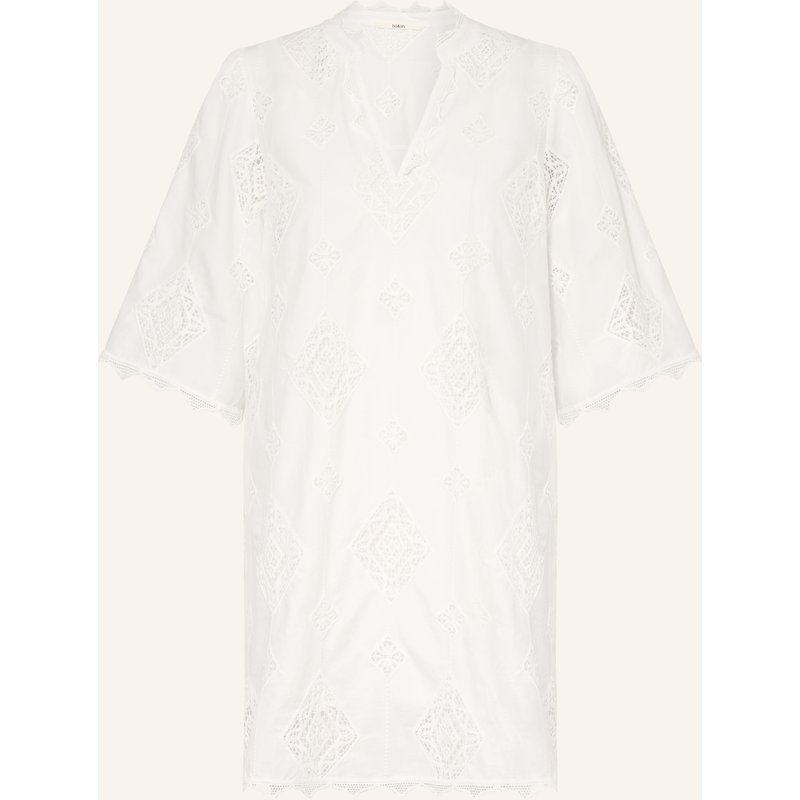 Ba&Sh Kleid Malo Mit Lochspitze Und 3/4-Arm weiss