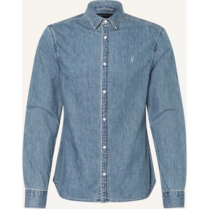 Allsaints Jeanshemd Gleason Slim Fit blau