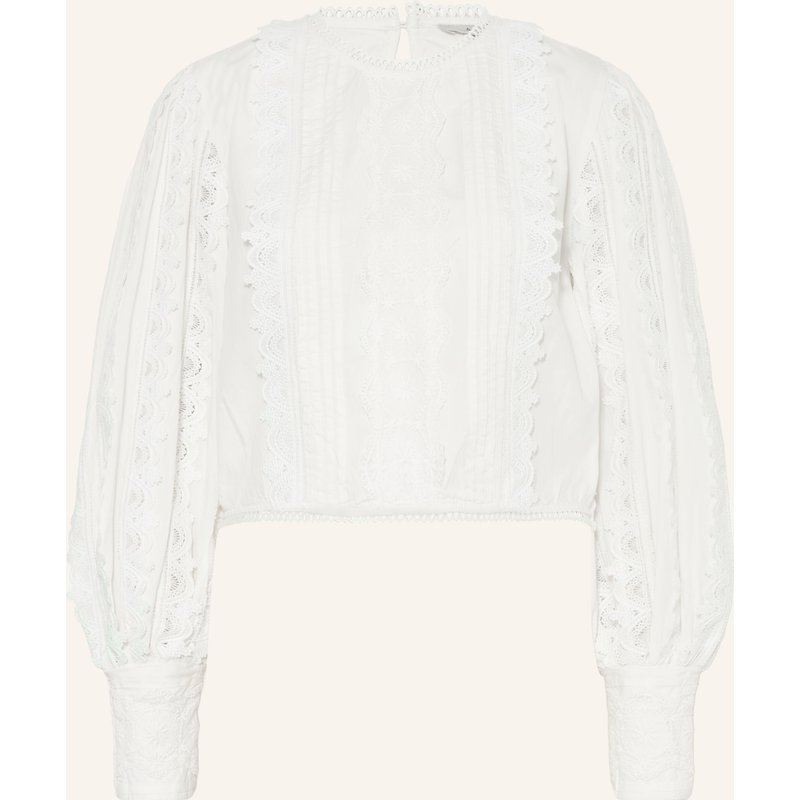 Allsaints Blusenshirt Hart Mit Spitze weiss