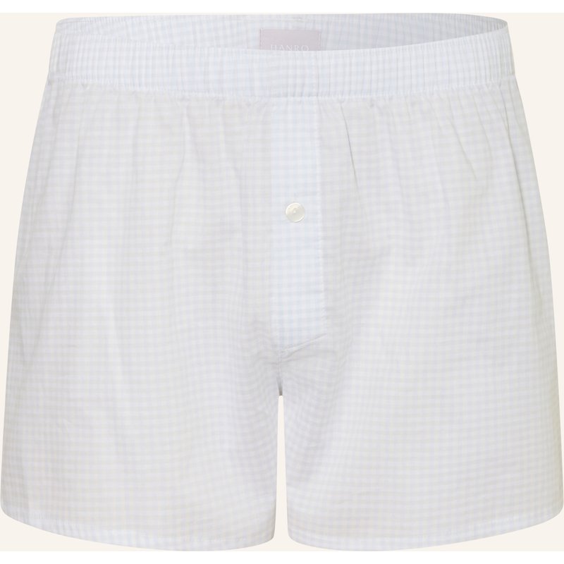 Hanro Web-Boxershorts Fancy Woven blau