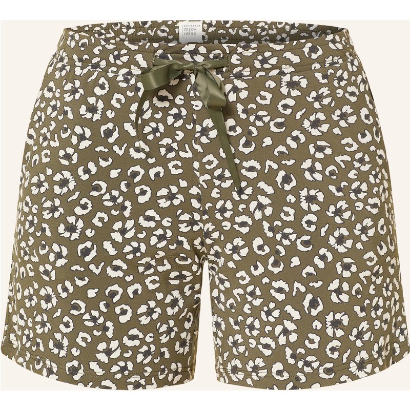 Schiesser Schlafshorts Mix+Relax gruen