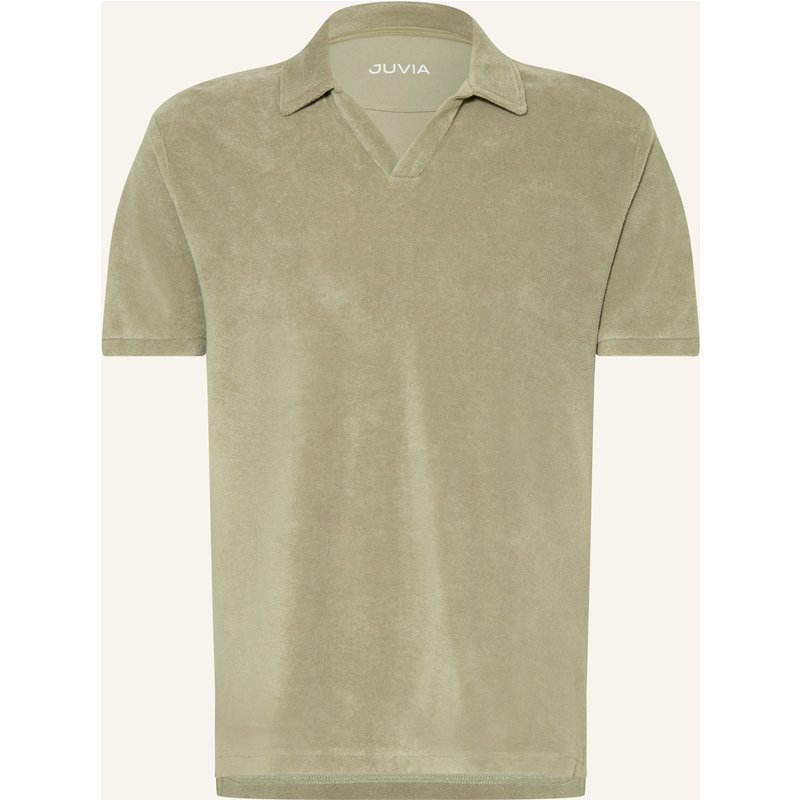 Juvia Frottee-Poloshirt gruen