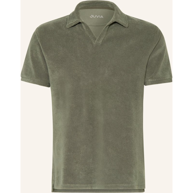 Juvia Frottee-Poloshirt gruen