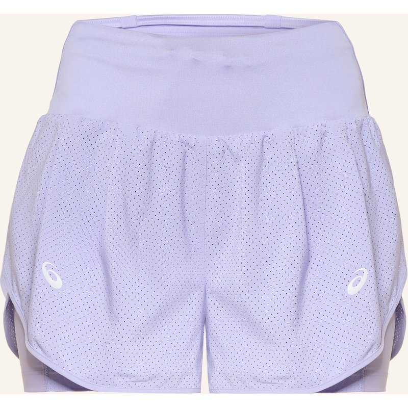 Asics 2-In-1-Laufshorts Road blau