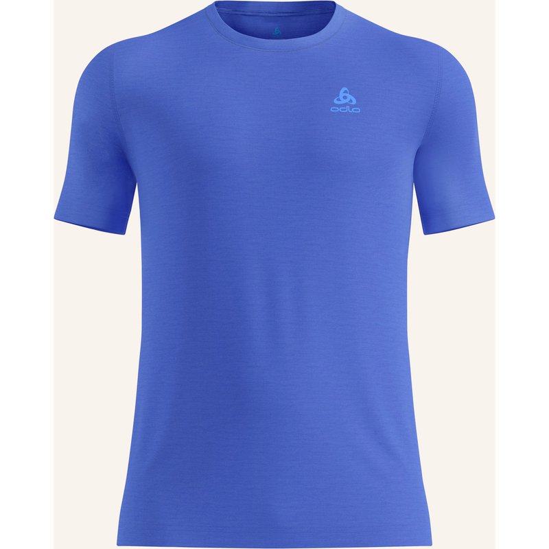 Odlo Funktionswäsche-Shirt Natural Merino 160 Aus Merinowolle blau