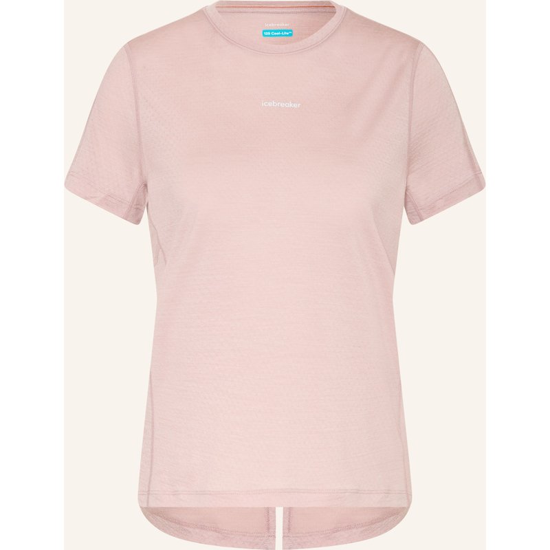 Icebreaker T-Shirt 125 Cool-Lite™ Speed Mit Merinowolle rosa