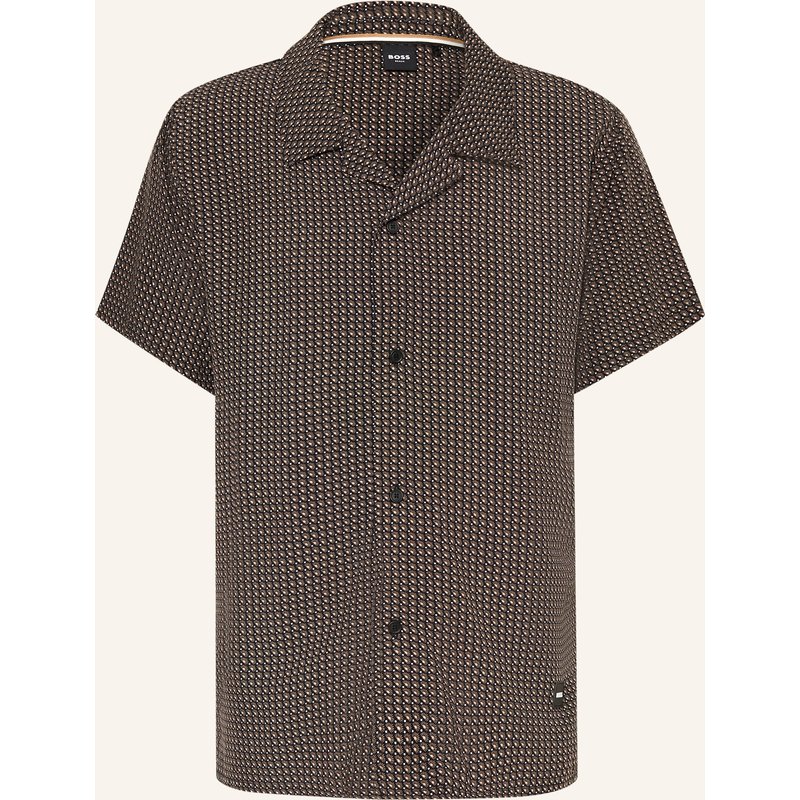 Boss Resorthemd Beach Comfort Fit schwarz
