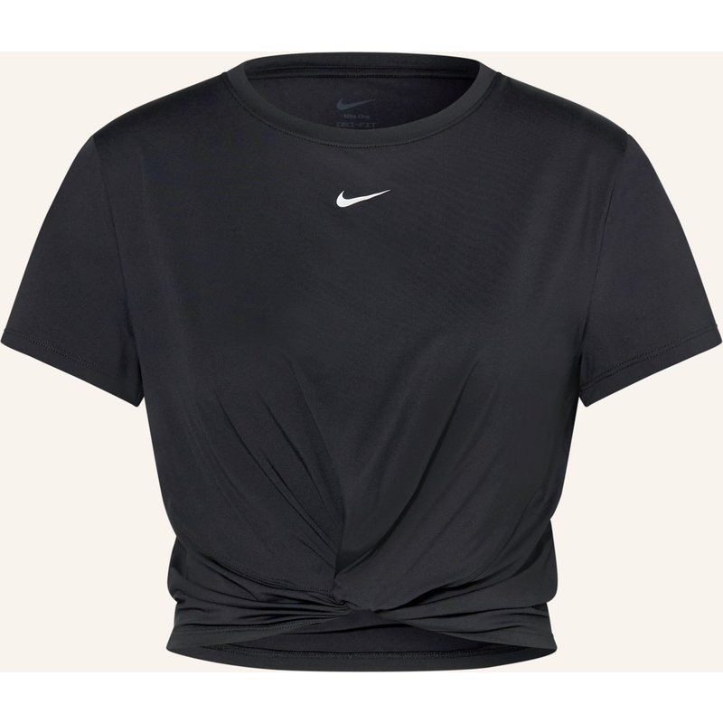 Nike Cropped-Shirt One Classic Twist schwarz