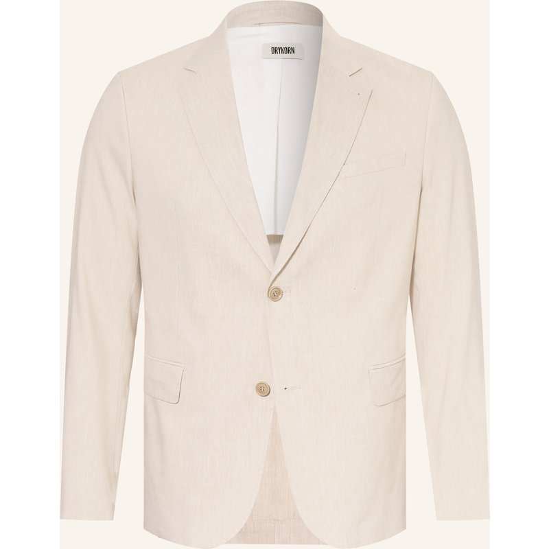Drykorn Anzugsakko Yames Slim Fit Mit Leinen beige