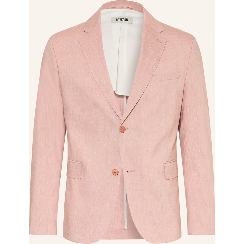 Drykorn Anzugsakko Yames Slim Fit Mit Leinen rosa
