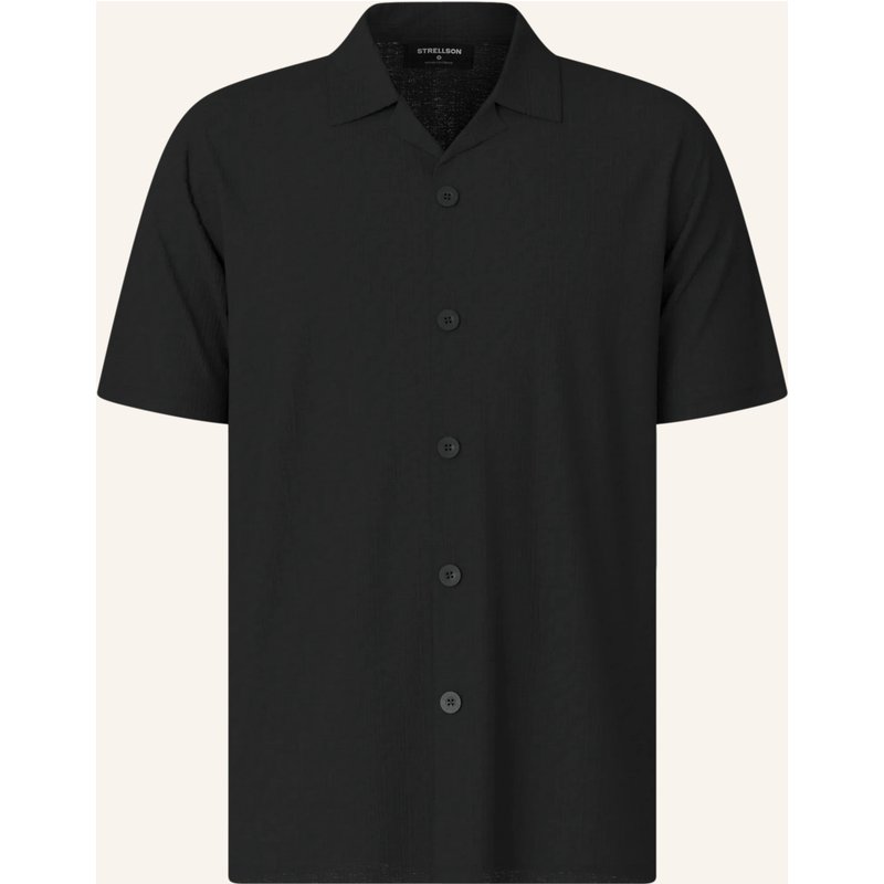 Strellson Resorthemd Filip Regular Fit schwarz