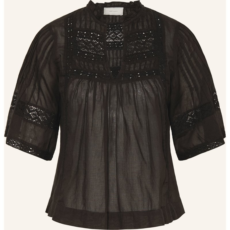 Neo Noir Blusenshirt Siama Mit Spitze schwarz