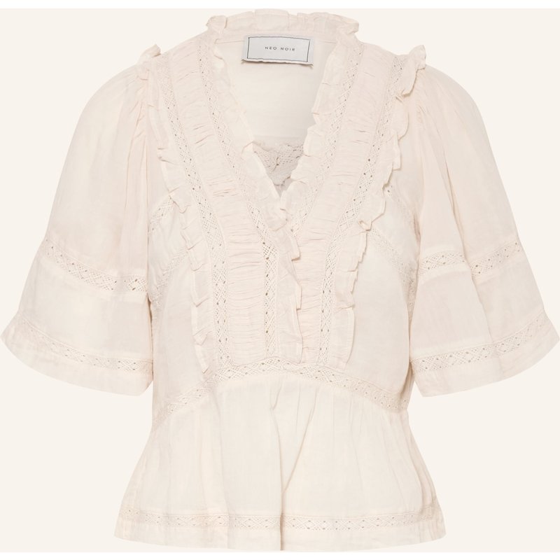 Neo Noir Blusenshirt Evienne Mit Rüschen weiss