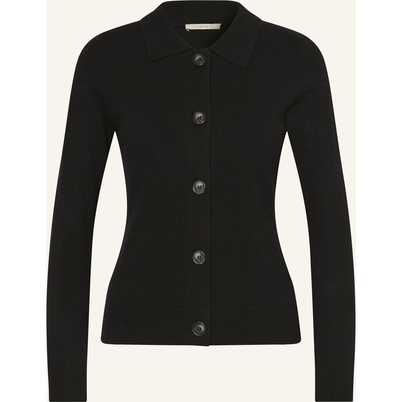 Lilienfels Strickjacke Mit Cashmere schwarz