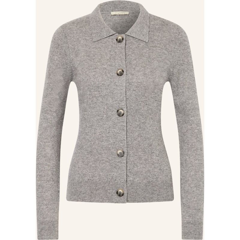 Lilienfels Strickjacke Mit Cashmere grau