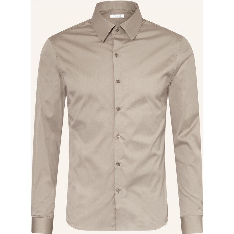 Sandro Hemd Slim Fit grau