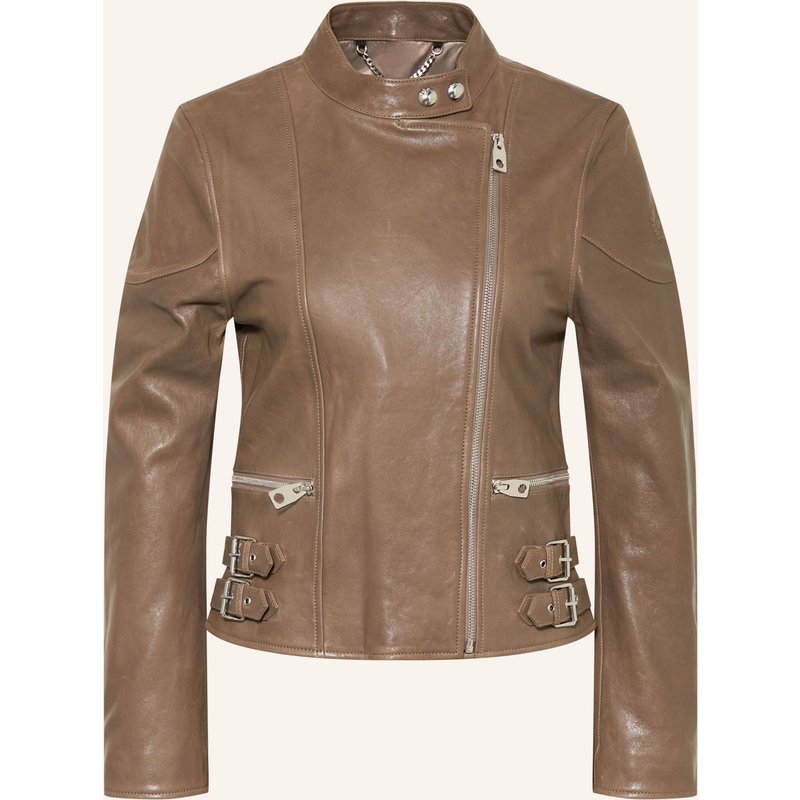 Belstaff Lederjacke Russo beige