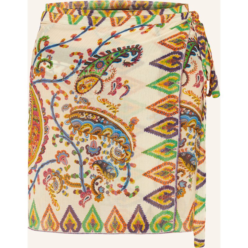 Etro Pareo Mit Plissees weiss