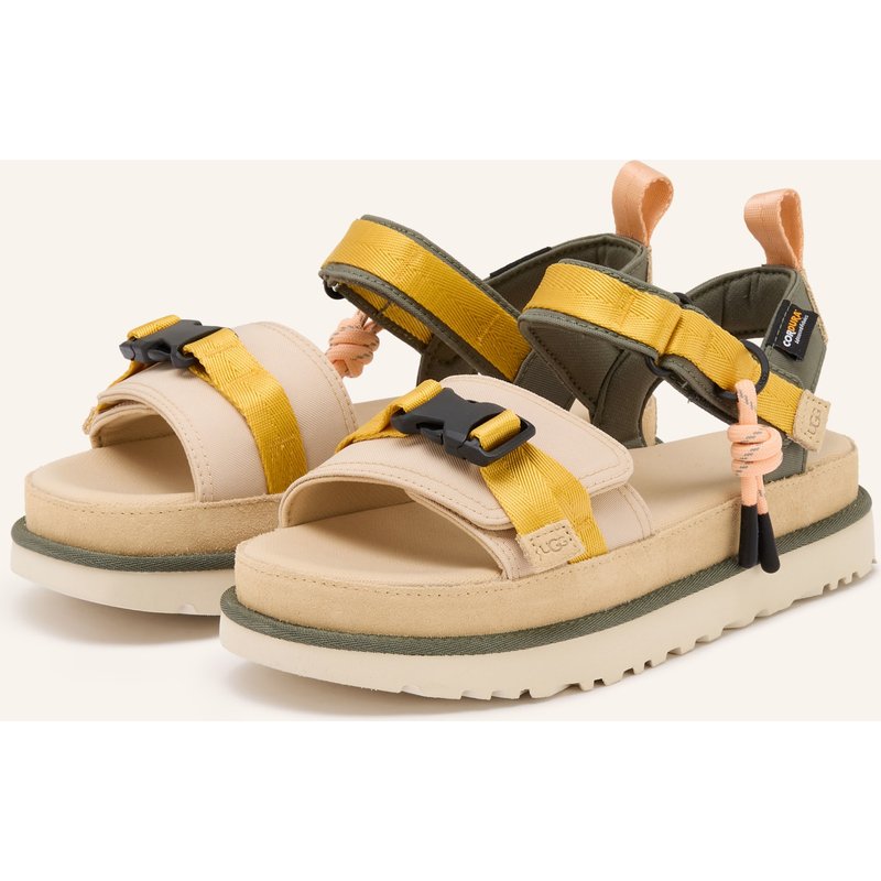 Ugg Plateau-Sandalen Goldenstar Wildwood beige