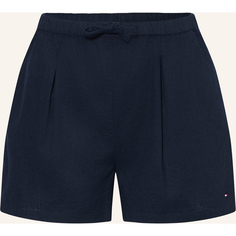 Tommy Hilfiger Shorts Mit Leinen blau