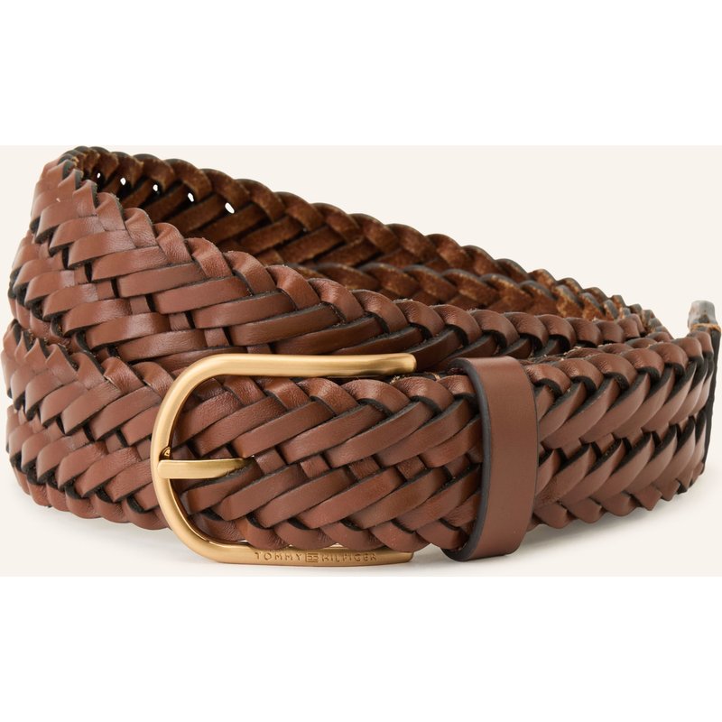 Tommy Hilfiger Flechtgürtel Aus Leder braun