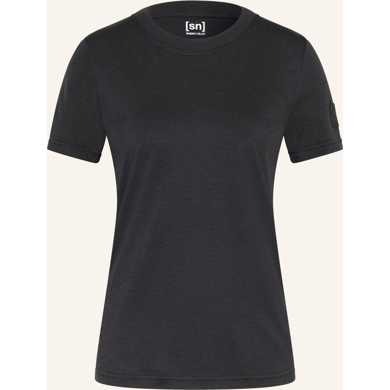 Super.Natural T-Shirt Casual Rib schwarz