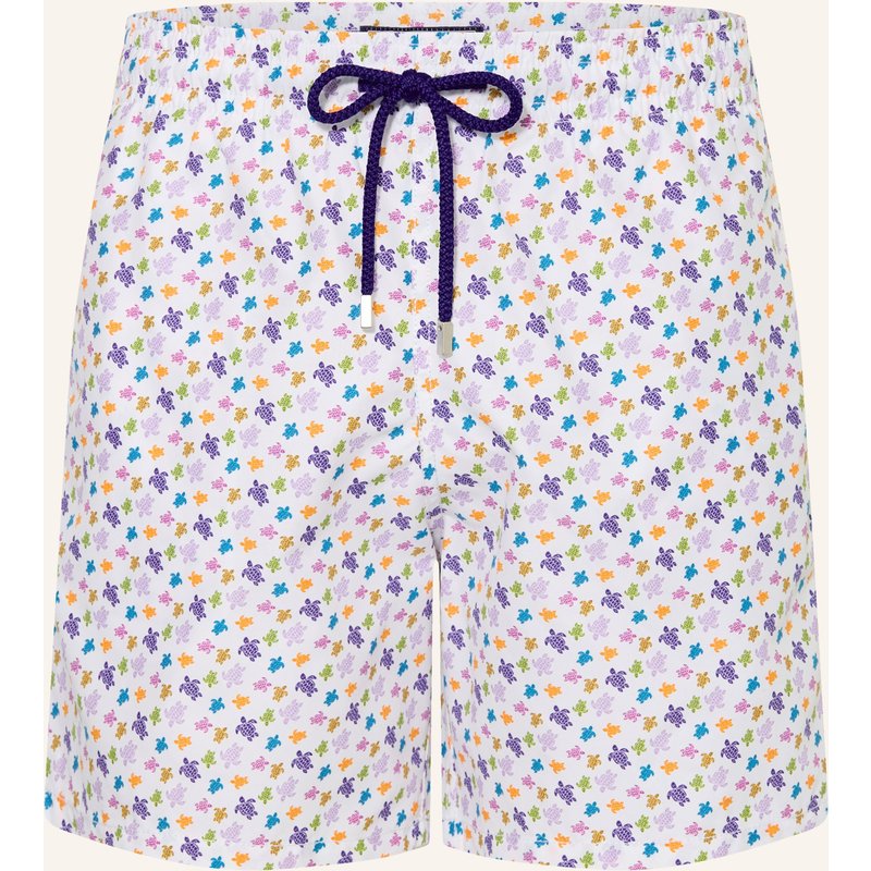 Vilebrequin Badeshorts Moorea weiss