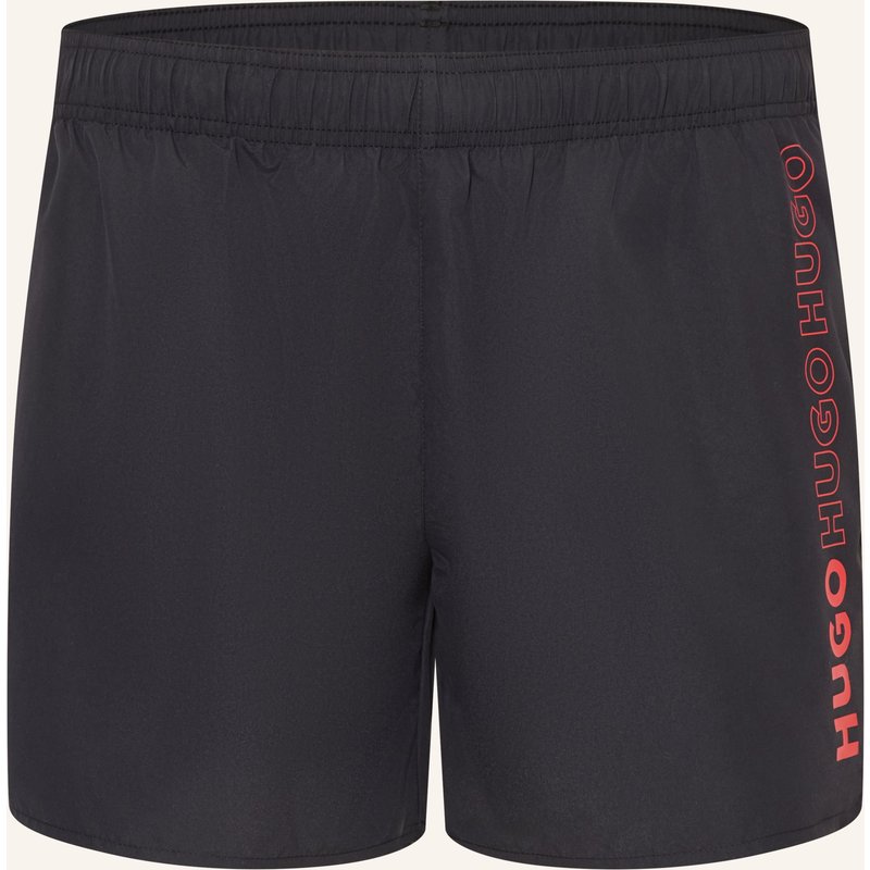 Hugo Badeshorts Tiki schwarz