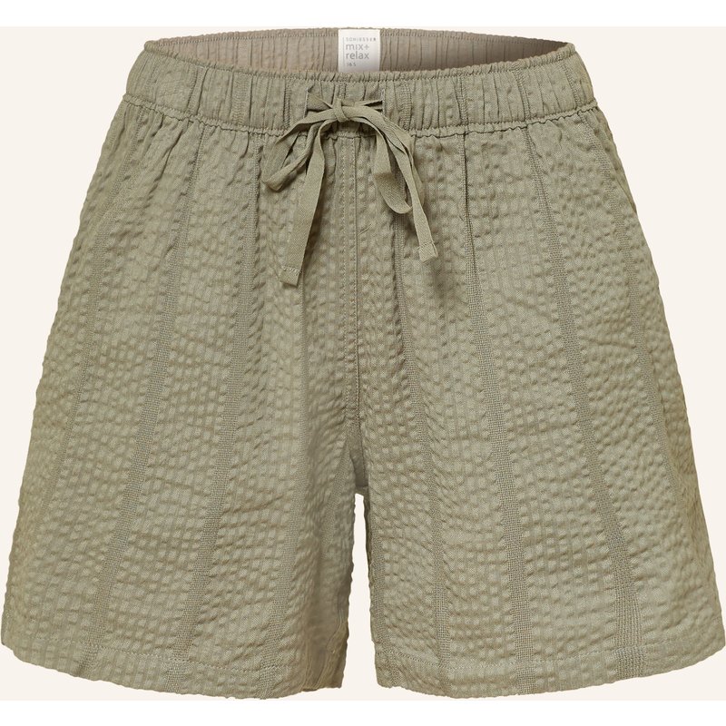 Schiesser Schlafshorts Mix+Relax gruen
