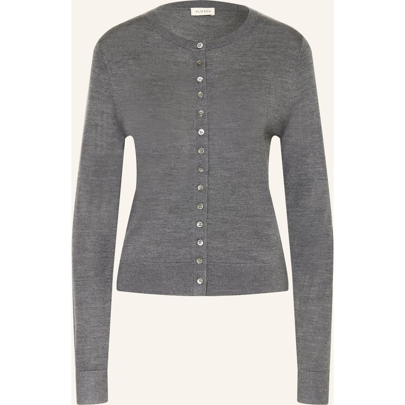 Almada Label Strickjacke Hayla Mit Seide grau