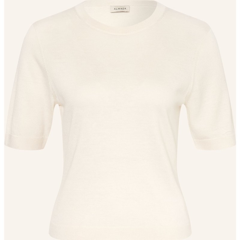 Almada Label Strickshirt Paloma Mit Seide weiss