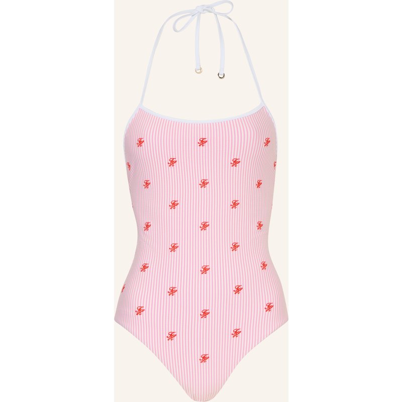 Tommy Hilfiger Neckholder-Badeanzug rosa