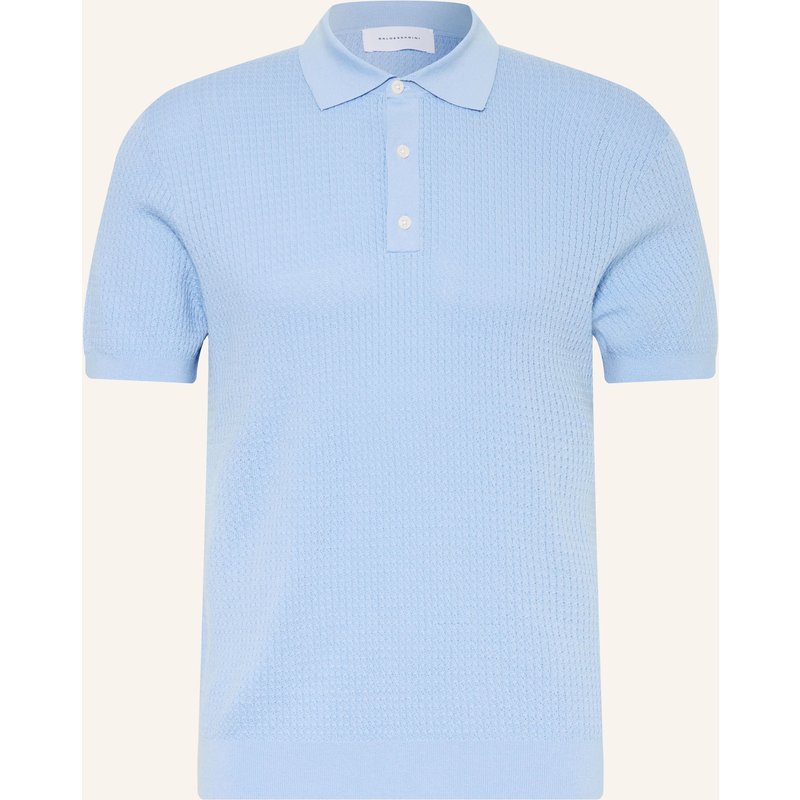 Baldessarini Strick-Poloshirt Mit Seide blau