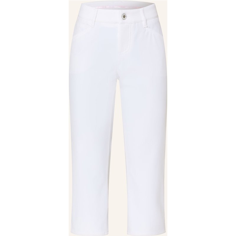 Alberto 3/4-Golfhose Mona-C - fx4 Dry Cooler® Mit Schmucksteinen weiss