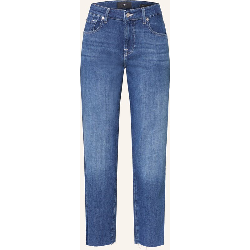 7 For All Mankind Straight Jeans Calie blau
