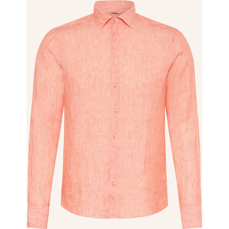 Stenströms Leinenhemd Slimline Fit orange