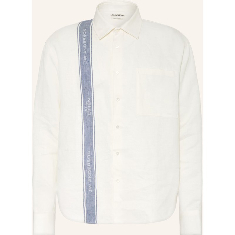Jw Anderson Leinenhemd Comfort Fit weiss